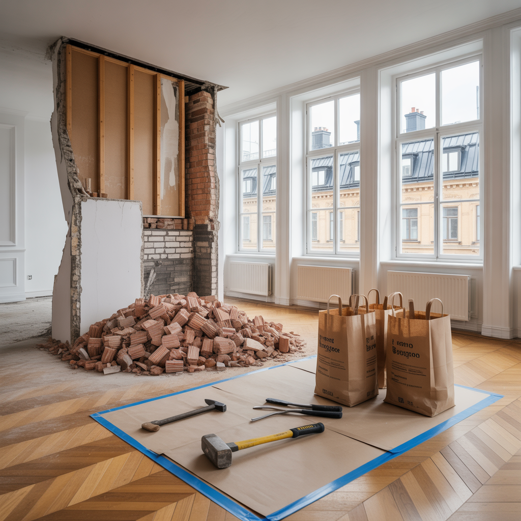 rivning i lagenhet regler kostnad och checklista